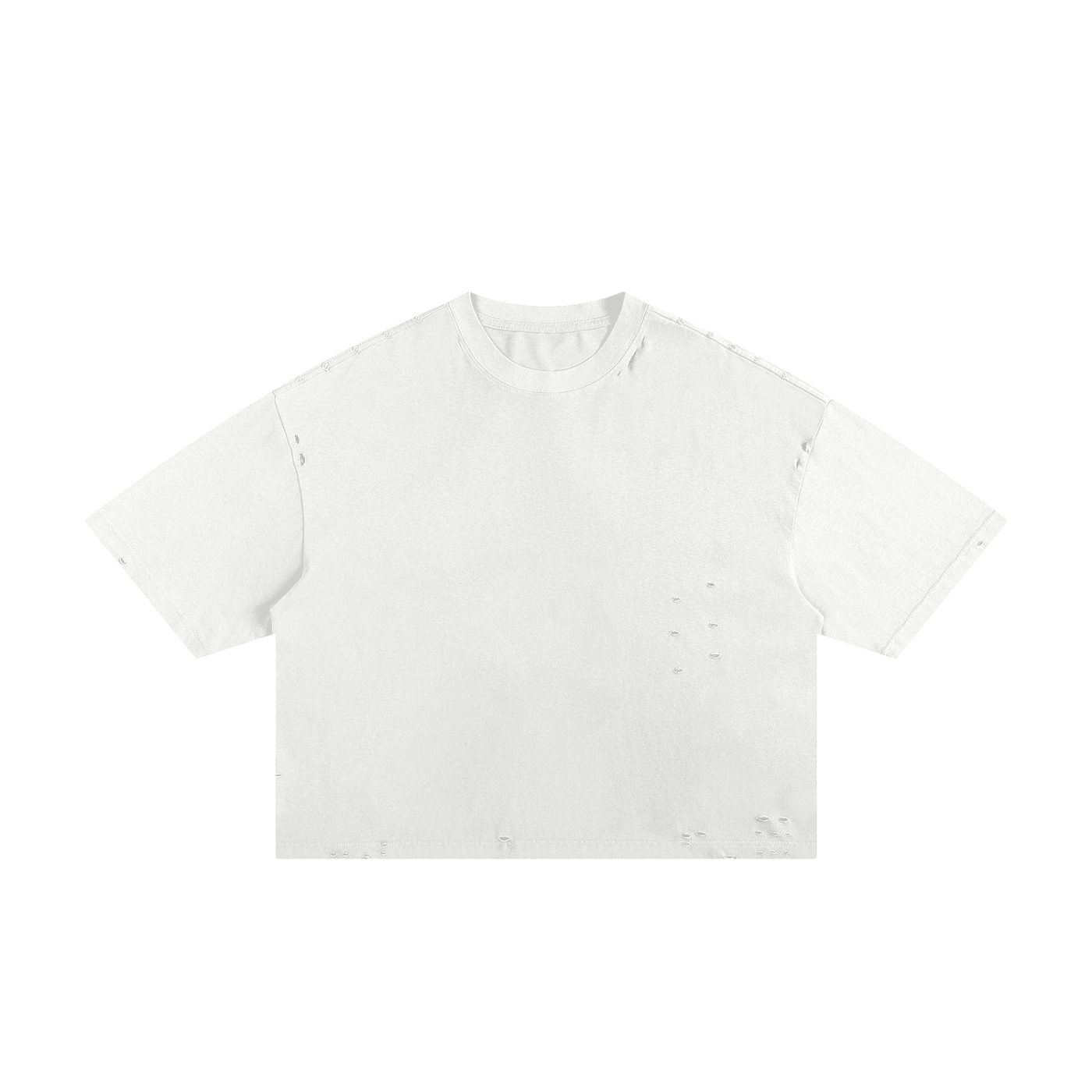 Classic Frayed Boxy Tee - 250 GSM