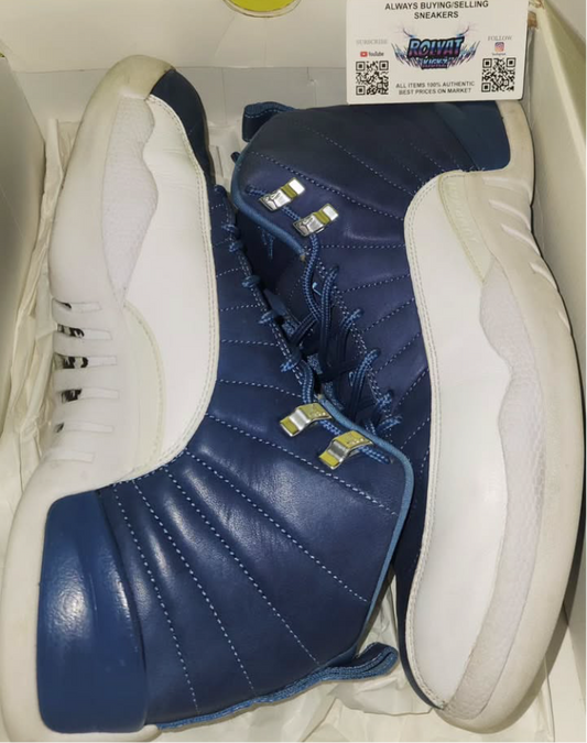 SIZE 10.5 AIR JORDAN 12 INDIGO WITH OG BOX