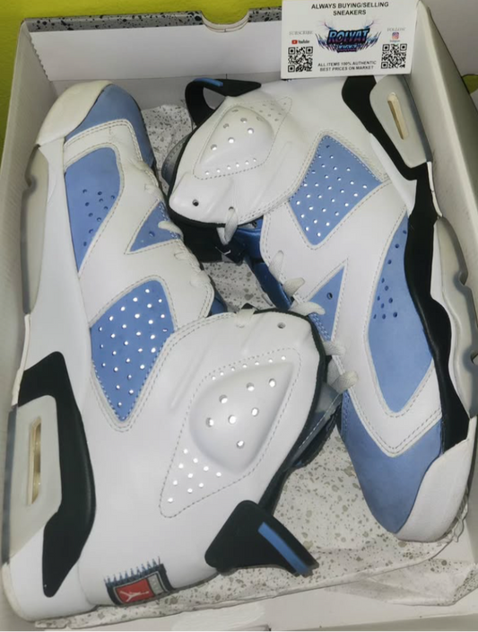 SIZE 10.5 AIR JORDAN UNC 6 WITH OG BOX